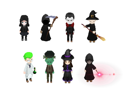 Halloween characters