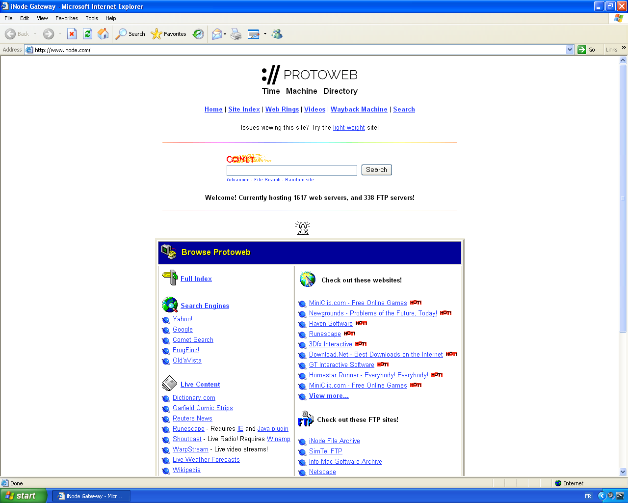 Screenshot of iNode