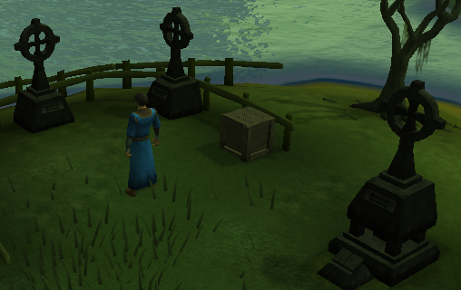 Screeenshot of the area behind Fenkenstrain's Castle in RuneScape 3